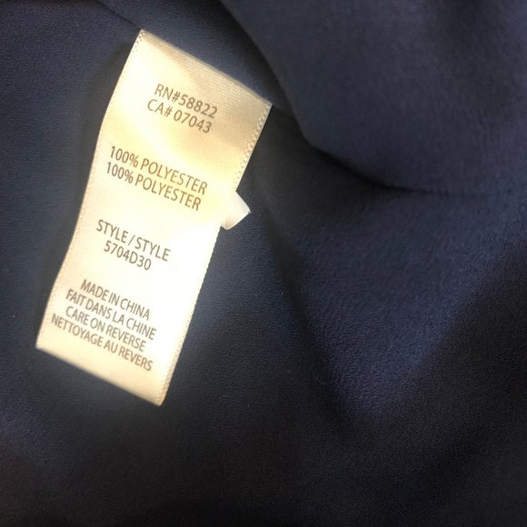 Max Studio Navy Sleeveless Top, Size M - Picture 9 of 10